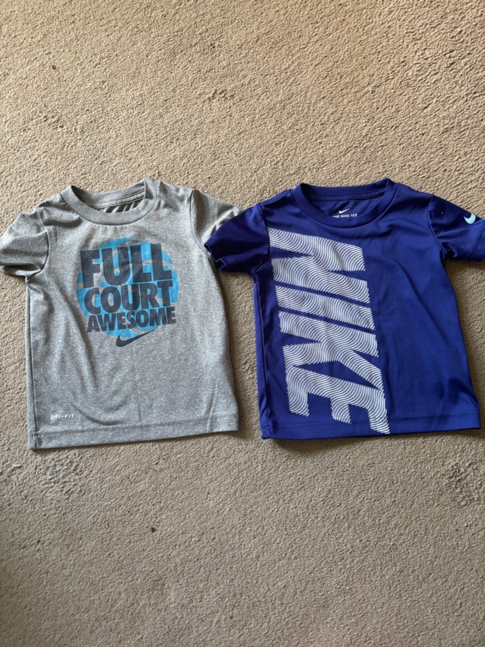 Nike Boys' Short Sleeve Tees in Blue & Gray - Graphic Sport Crew